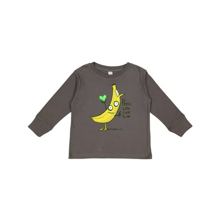 

Inktastic Banana Peels Like Love to Me Boys or Girls Long Sleeve Toddler T-Shirt
