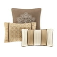 thumbnail image 5 of Home Essence Mirage 6 Piece Jacquard Quilted Coverlet Set - Brown/Gold, Full/Queen, 5 of 9
