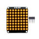 thumbnail image 3 of 8x8 HT16K33 LED Dot Matrix DIY Kit 5V MCU Módulo Control Pantalla () Amarillo, 3 of 8