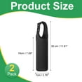thumbnail image 2 of Uxcell Neoprene Water Bottle Sleeves, Water Bottle Carrier Bottle Can Sleeves with Carrying Handle for Cycling Camping Black, 2 of 7
