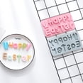 thumbnail image 3 of Alphabet Mold Temperature-Resistant, 3D Modelling, Food Grade, Easy Demolding, Non-Stick, DIY Making Tool, Happy Easter Letter Silicone Mold for Holiday, 3 of 8