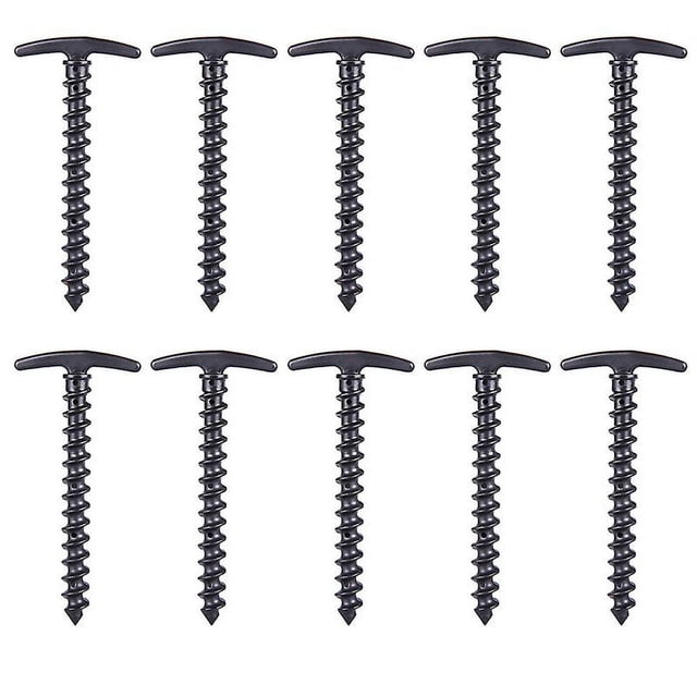 10 clavijas de nailon para tienda.