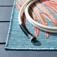 thumbnail image 4 of SAFAVIEH Cabana Jane Botanical Indoor/Outdoor Runner Rug, Blue/Rust, 2' x 10', 4 of 9