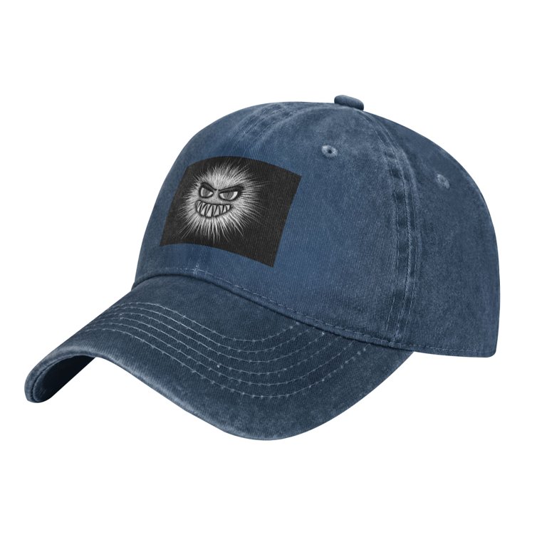 DouZhe Adjustable Washed Cotton Baseball Cap - Monster Virus  display picture 3