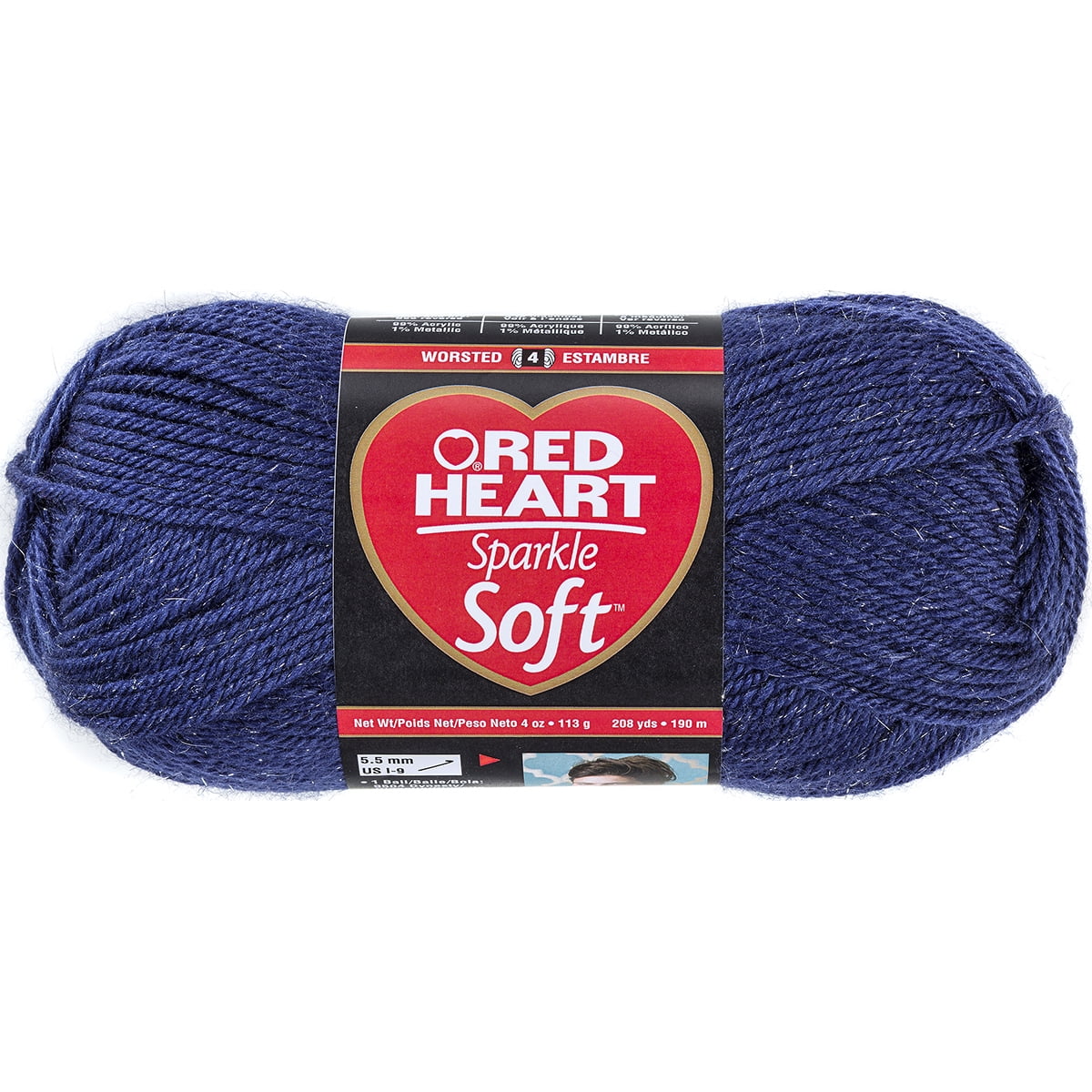 Red Heart Sparkle Soft Yarn Starry Night
