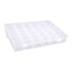 thumbnail image 5 of Caja organizadora de plástico resistente para hilos de bordar y joyas, con compartimentos para guardarlas. 36 celdas, 5 of 9