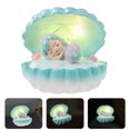 thumbnail image 2 of LED Night Lamp Bedroom Table Light Mermaid Shell Night Lamp Nightstand Atmosphere Lamp, 2 of 6