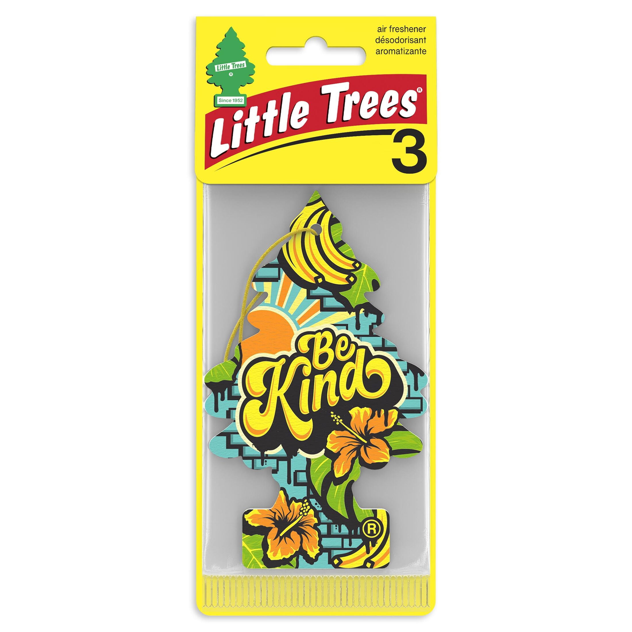 (2 pack) Little Trees Air Freshener Be Kind Fragrance 3-Pack