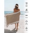 thumbnail image 5 of Brown White Greek Key Pattern Beach Towels Blanket Soft & Absorbent Quick Dry Microfiber Geometric Modern Pool Towels for Swimming ,Yoga, Sports, Gym, Camping,Large 30X60in,, 5 of 7