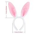 thumbnail image 5 of Children's Plush Bunny Rabbit Ears Easter Party Head Wear Colourful Headband, 5 of 5