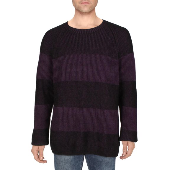INC Mens Ribbed Pullover Crewneck Sweater