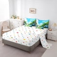 thumbnail image 3 of YST Cartoon Dog 7-Piece Comforter Set, Kids, Blue, Floral, Cartoon, Full, 3 of 4