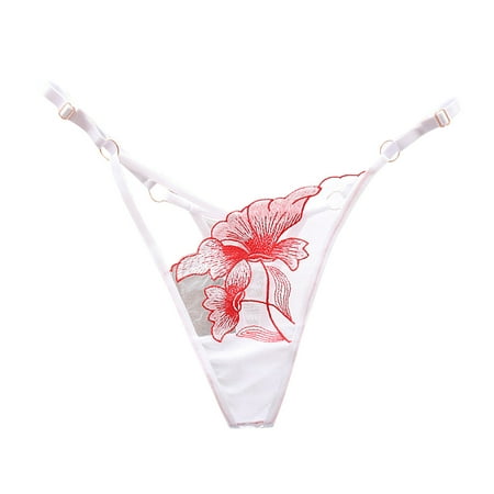 Bigersell cotton underwear women Clearance underwearss women Thong Panty Style P-601 Nylon Brief Panties cotton thongs Briefs Mid Waist Women s Briefs White One Size