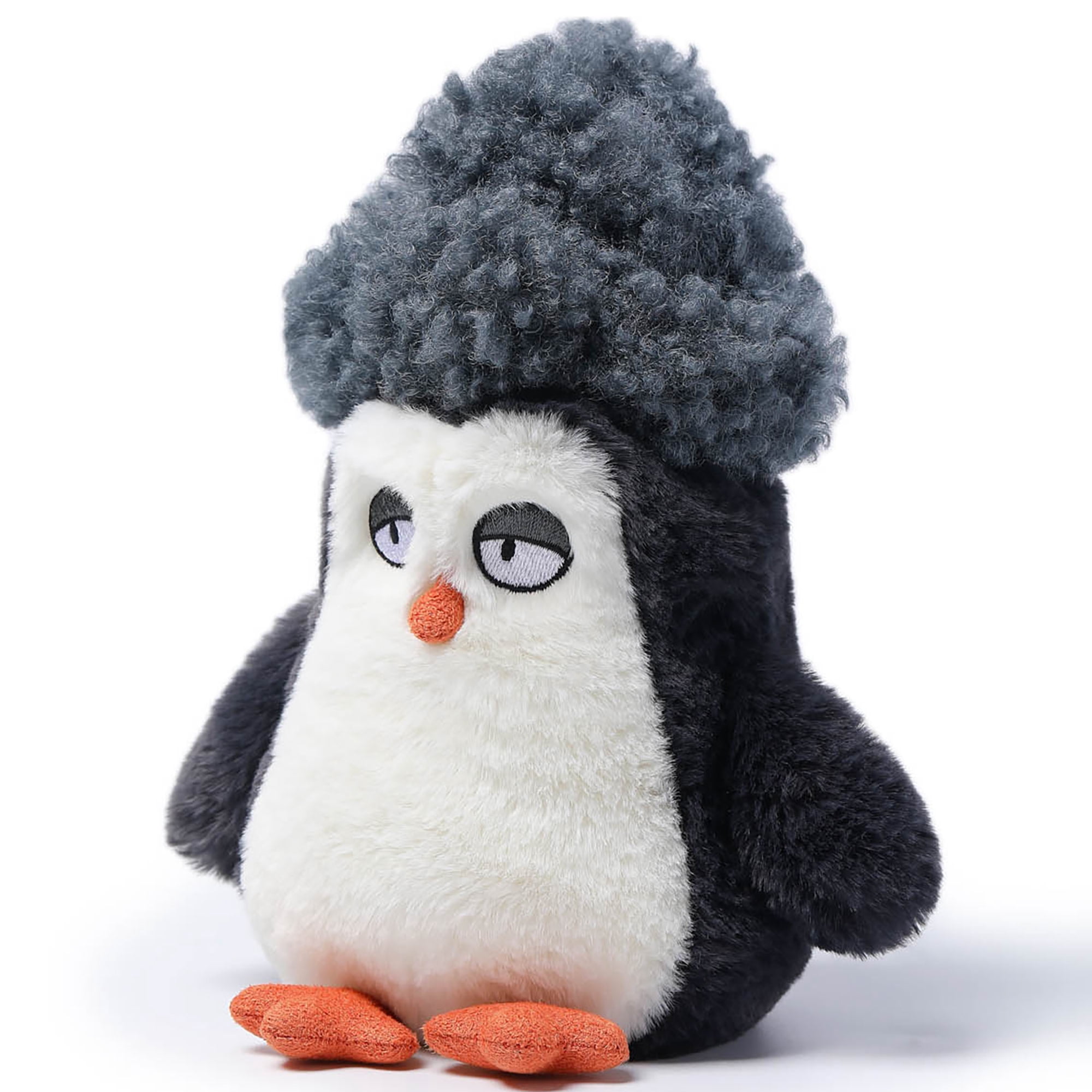 McHugs: Ocean Series - Afro Hair Penguin - 7" Black &White Stuffed Animal Plush, Soft Weighted Cuddle Toy, Cozy Comfort Companion, Baby-Toddler-Kids