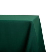 110" x 156" Rectangular Hunter Green Tablecloth Polyester | Wedding Tablecloth | 8' King Table Drape