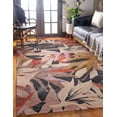 thumbnail image 4 of Tapis d'extérieur lavable Seagrove orange & crème 5 pi x7 pi, 4 of 9