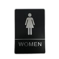 thumbnail image 1 of FixtureDisplays® 5.51" L x 7.87" W Toilettes pour Femmes Signes 18141-WOMEN, 1 of 5