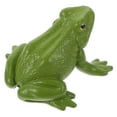 thumbnail image 3 of Toyvian 1Pc Realistic Olive Green Frog Figurine Plastic Animal Model for Decoration, 3 of 6