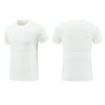 thumbnail image 4 of EWASWON Men's Breathable Mesh T-Shirts for Summer - Lightweight Casual Short Sleeve Crew Neck Tee,White,Size L, 4 of 4