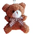 thumbnail image 3 of Multicolor Cartoon Bow Tie Bear Doll 8CM Bag Ornament Hanging Stuffed Bear Kid Toys Keyrings Plush Bear Pendant, 3 of 5