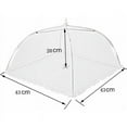 thumbnail image 5 of Gourmet Shield - Funda de malla para alimentos, para picnic, para comidas ininterrumpidas, fundas de malla fina con cinta en la parte inferior, reutilizables y plegables para un fácil almacenamiento,, 5 of 5