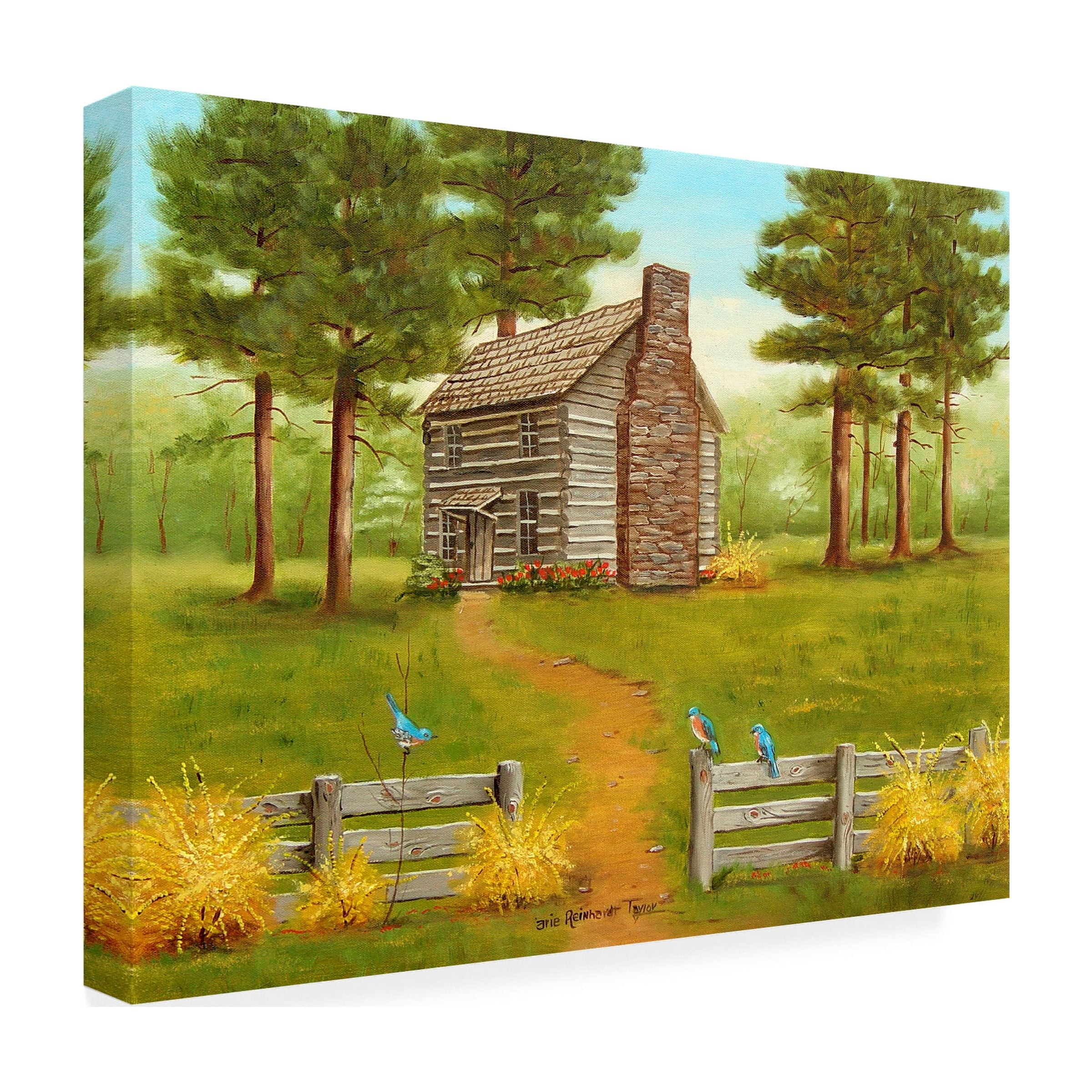 Trademark Fine Art 'Old Hickory Tavern In The Spring' Canvas Art by Arie Reinhardt Taylor