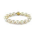 thumbnail image 1 of 14K Gold 9-10mm Champagne Golden South Sea Cultured Pearl Bracelet - AAAA Quality, 1 of 7