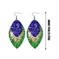 thumbnail image 4 of QQTDFG Feather Mardi Gras Tassel Earrings Exaggerated Earrings For Women-2, 4 of 7