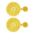 thumbnail image 2 of Pendientes colgantes Yuyangstore Joyería bohemios redonda ligera Estilo vintage Amarillo, 2 of 8