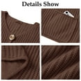thumbnail image 5 of Shine Up Vest for Women Button Down Cardigan Sweater Sleeveless Crochet Knit Tops with Pockets, 5 of 8