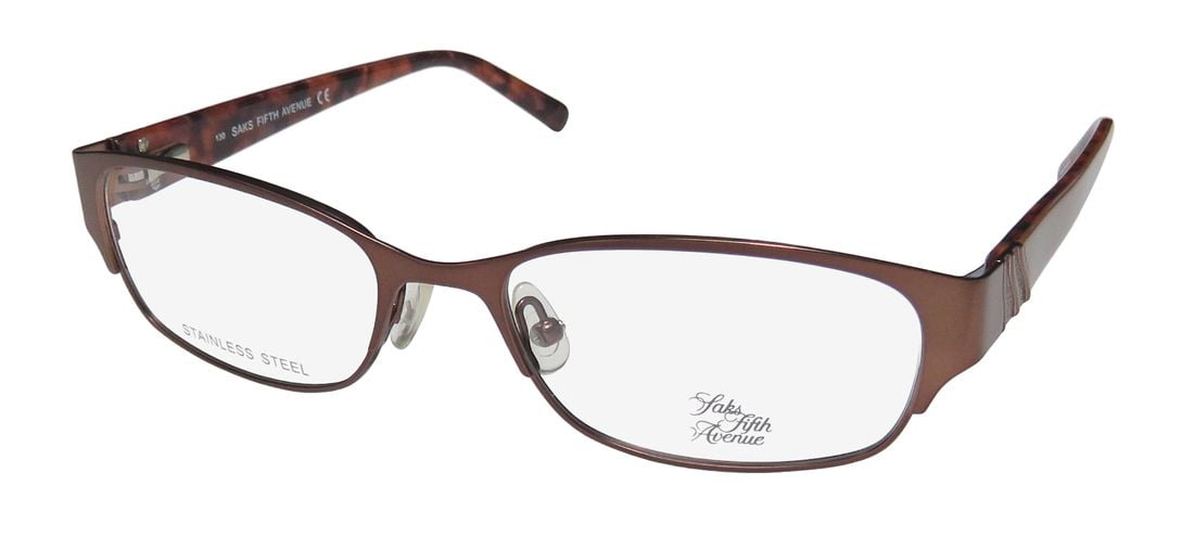 SAKS FIFTH AVENUE Eyeglasses 263 0ED4 Brown 52MM