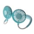 thumbnail image 1 of Ventilador de cuello portátil con luz LED USB - Ventilador de cuello personal, recargable, manos libres, de 2000 mAh - LED de colores - Azul, 1 of 8