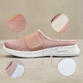thumbnail image 5 of Hessimy Mules Clogs for Women Summer Air Cushion Platform Mesh Mules Sneaker Sandals for Female Lightweight Beach Shoes Outdoor Slippers Walking Shoes(Pink,8), 5 of 7