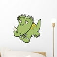 thumbnail image 1 of Green Triceratops Baby Dinosaur Wall Decal Sticker by Wallmonkeys Vinyl Peel & Stick Graphic for Boys (12 in H x 9 in W), 1 of 4