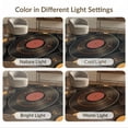 thumbnail image 7 of ODIKA Record Nostalgic Vinyl Phonograph Platter Analog Disc Cd Shaped for Living Room, Under Sectional, Family , Non-Slip Flatwoven, 7 of 7