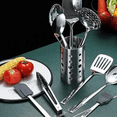 thumbnail image 3 of Cooking Utensils Set, 13 Pieces Kitchen Utensils Set, Kitchen Tools Set With Utensil Holder Non-Stick And Heat Resistant,Dishwasher Safe, Easy to Clean (13 Packs), 3 of 6
