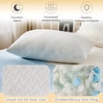 thumbnail image 4 of EGOHOME 2 Pack Bed Pillow, Shredded Gel Memory Foam Pillow, Standard Queen, Medium, Made in USA, 4 of 9