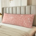 thumbnail image 2 of Fotbe Rose Gold Glitter Funda para Almohada Corporal con Diseño, Funda de Microfibra Ultrasuave de 20x54 Pulgadas, Ropa de Cama Elegante, 2 of 7