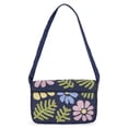 thumbnail image 4 of Scoop Women's Beaded Flap Shoulder Bag, Navy Print, 4 of 6