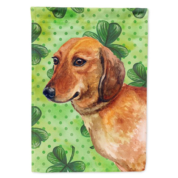 Carolines Treasures BB9826CHF Dachshund St Patricks Flag Canvas House Size Large multicolor