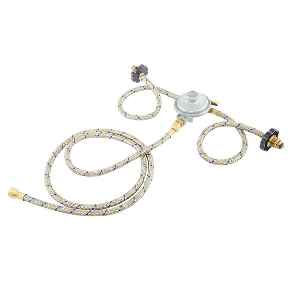 Kit de Instalación IUSA Para 2 Tanques de Gas L.P. Baja Presión plateado