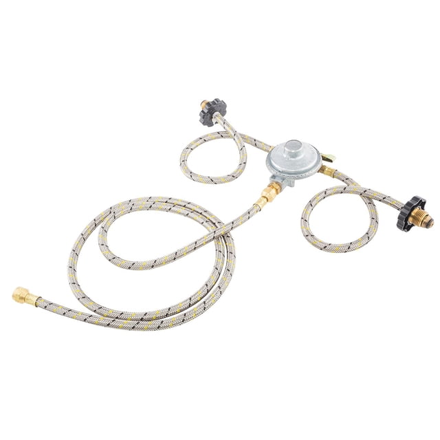 Kit de Instalación IUSA Para 2 Tanques de Gas L.P. Baja Presión plateado