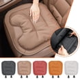 thumbnail image 2 of Premium Nappa Leather Car Seat Cushion, Thickened, Non-slip, Front & Rear 5-Seat Set, 2 of 9