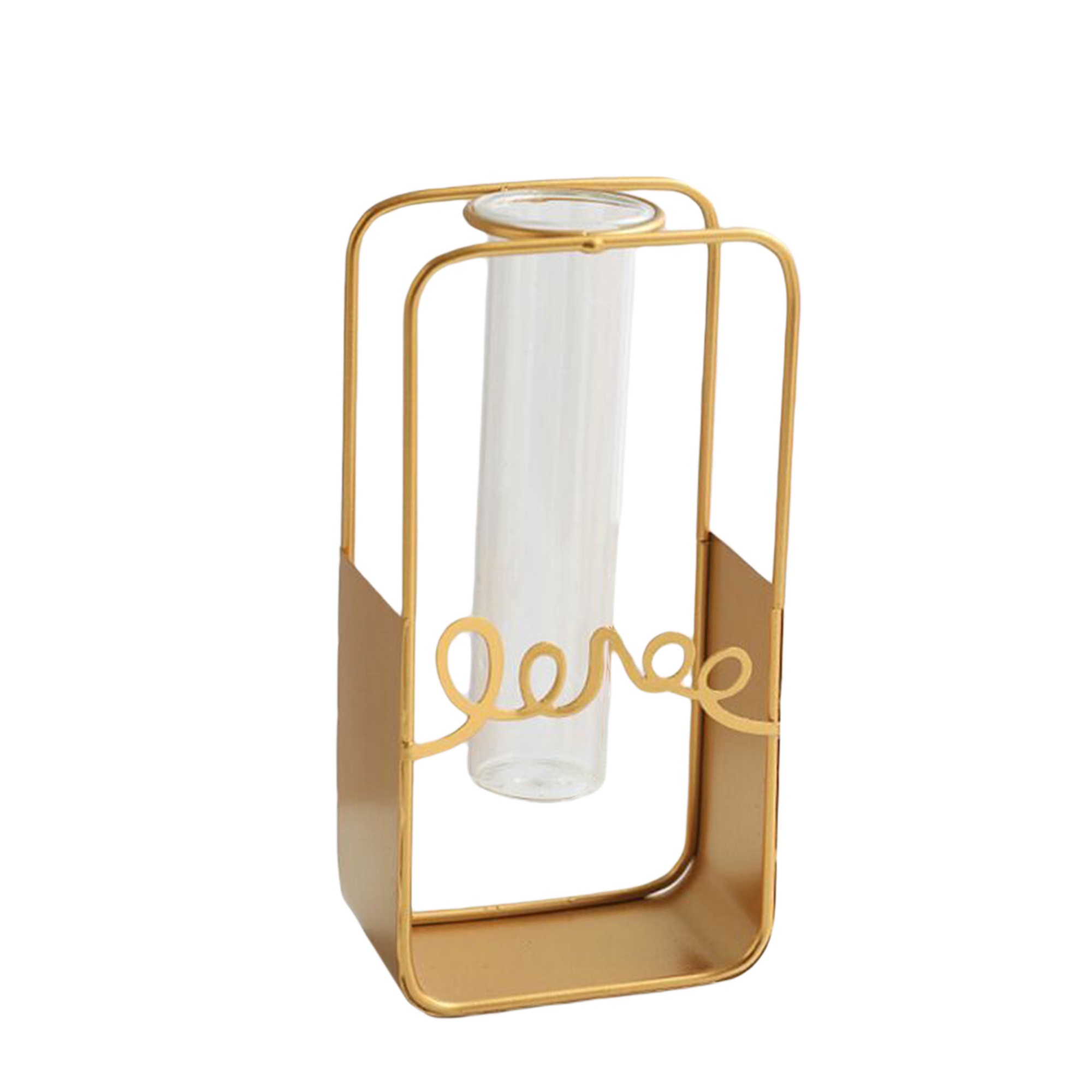 One opening Creative Hollow Vase Tube Flowerpot Decor Tabletop