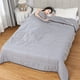 thumbnail image 1 of Manta, manta para sofá, sábana lavada de verano, fresca, para cama doble, lavable, apta para verano, tela agradable, apta para dormir desnudo, edredón de algodón lavado., 1 of 6