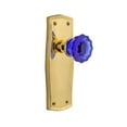 thumbnail image 2 of Nostalgic Warehouse Cobalt Crystal Door Knob with Prairie Plate, 2 of 7