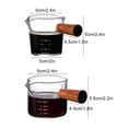 thumbnail image 3 of Inteprter Taza medidora de vidrio resistente al calor, boca suave, fácil de resistente y duradera, taza medidora para café expreso Cocina y Comedor Estilo 1, 3 of 6