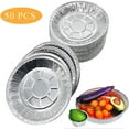 thumbnail image 2 of LNGOOR 50 Pcs 8 inch Aluminum Foil Pie Pans by, 2 of 9