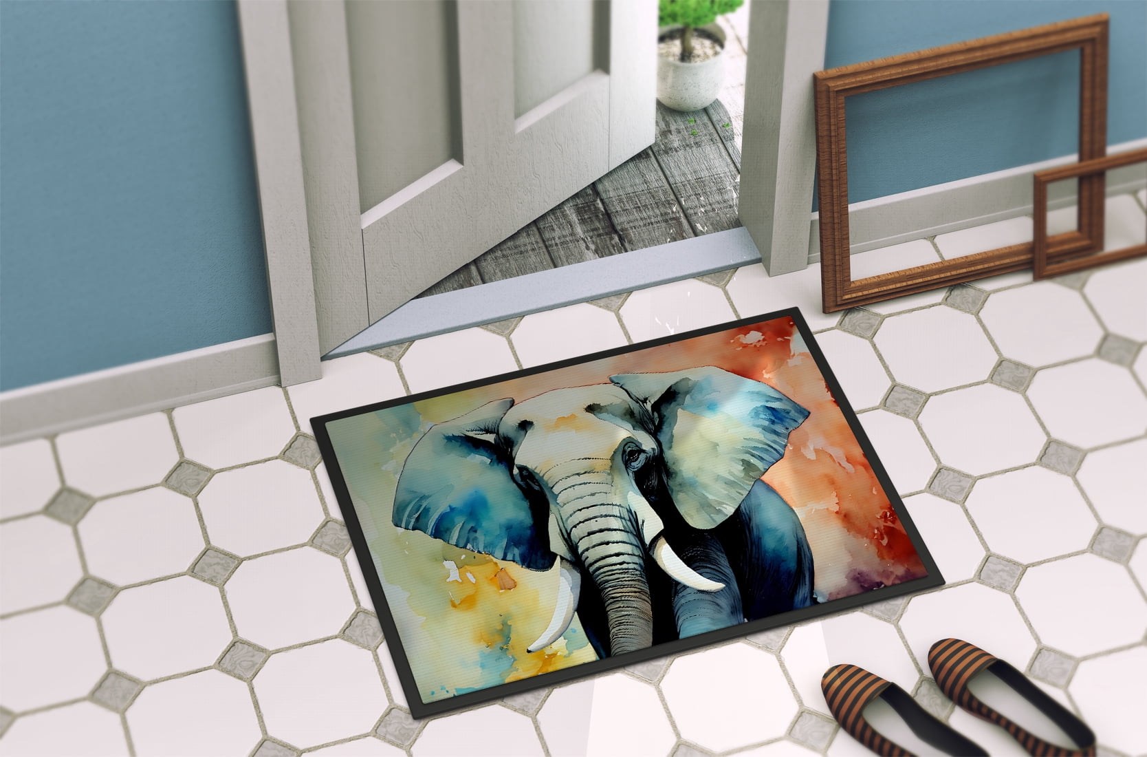 Elephant Doormat 27 in x 18 in