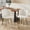 White, variant on VECELO Modern Velvet Dining Chairs Set of 2, Upholstered Kitchen Chairs with Thick Cushions, Curved Padded Backrest and Gold Metal Legs, for Kitchen, Dining Room, Living Room, Black